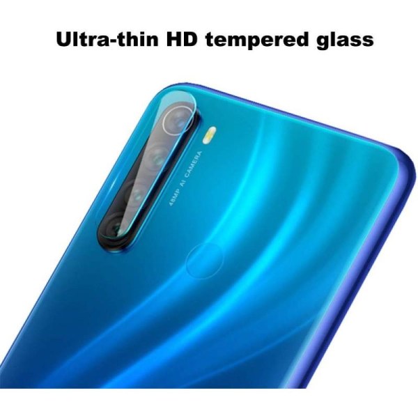 Xiaomi Redmi Note 8 kameralinsebeskytter hærdet glas Transparent