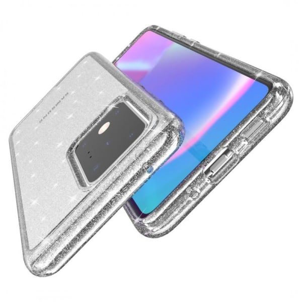 Samsung S20 Ultra Stötdämpande Mobilskal Gnistra Silver Silver