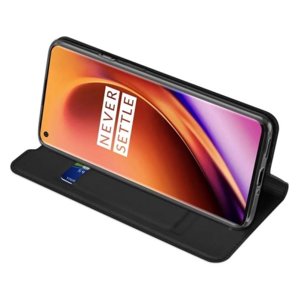 OnePlus 8 Pro Flip Case Smooth -korttipaikka Black