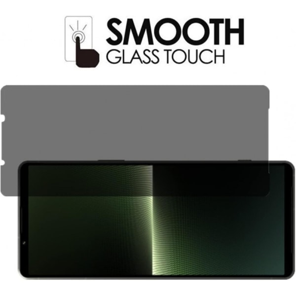 Xperia 1 V Privacy herdet glass 0.26mm 3D 9H
