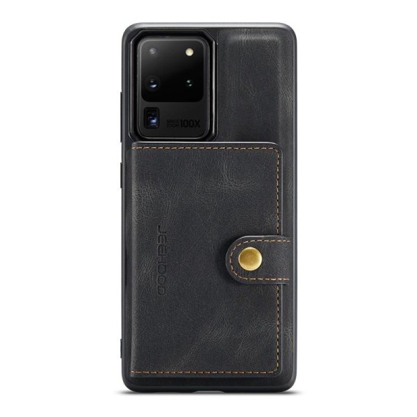 Samsung S20 Ultra iskunkestävä kotelo magneettisella korttitelin Black