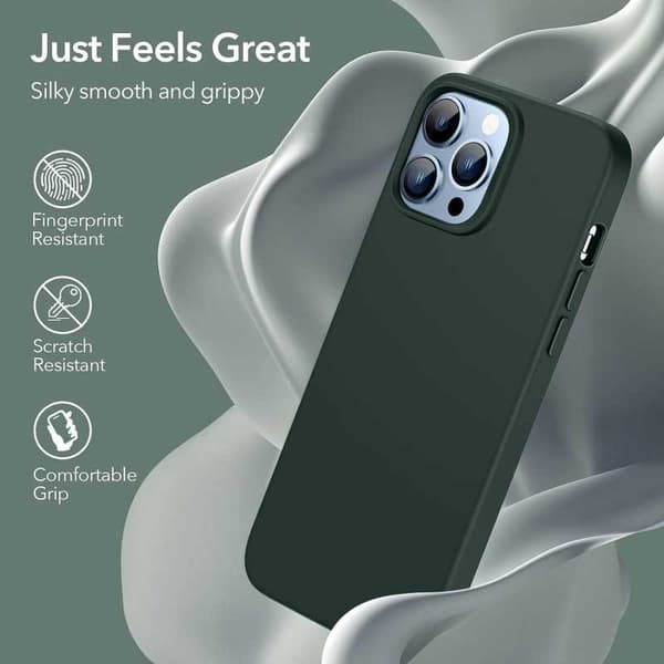 Gummibelagt Stöttåligt Skal iPhone 12 Pro Max - Grön