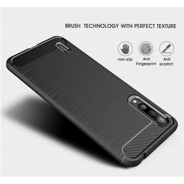 Xiaomi Mi A3 stødsikker Shell SlimCarbon Black
