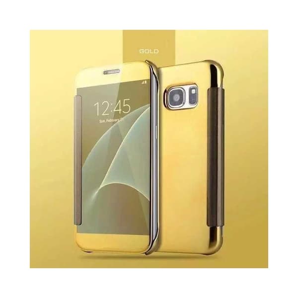 Samsung S8 Plus Flip Case Clear View Seisova Rocket Rosenguld