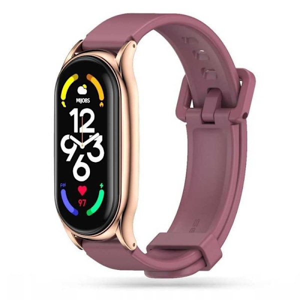 Xiaomi Mi Smart Band 6/5/4/3 Slitstark Silikon Armband Walkr Rosa