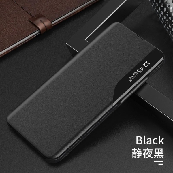 Samsung A21s Stilfuldt Smart View Case - Sort Black