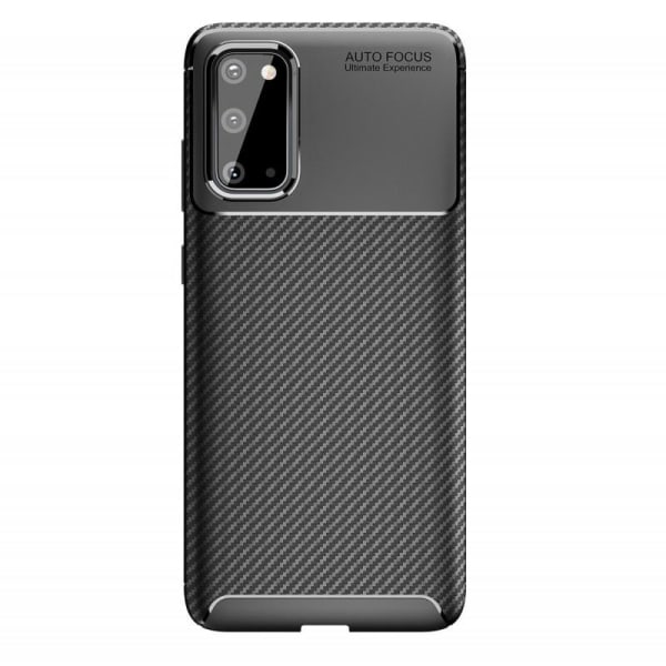 Samsung Galaxy S20 Plus Shockproof Slim Cover FullCarbon V4 Black