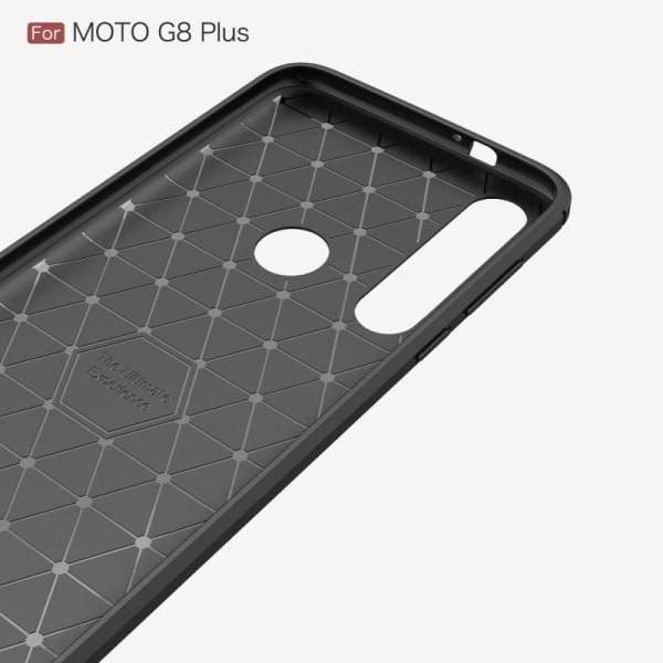 Motorola Moto G8 Plus Støtsikker bil SlimCarbon Black