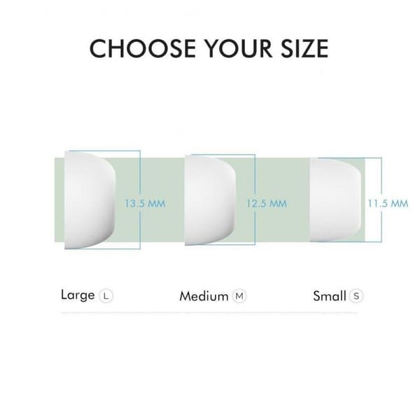 3-PACK Öronproppar till Airpods Pro White Small