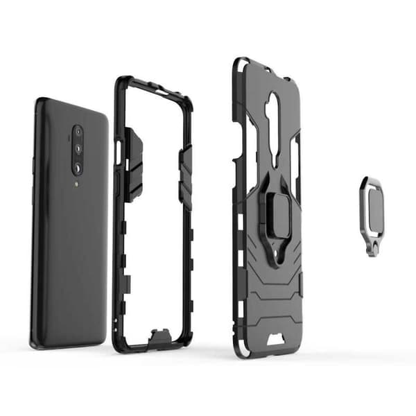 OnePlus 8 -iskunkestävä kotelo ThinArmor-rengaspidikkeellä Black