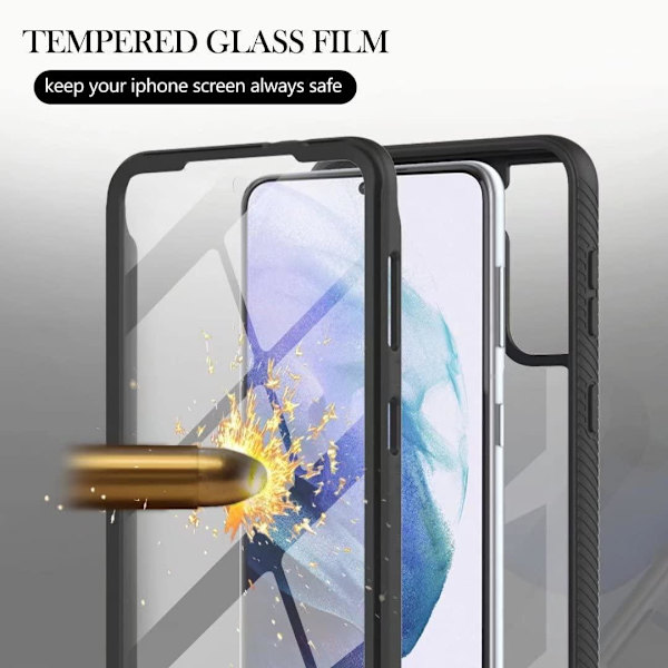 Samsung A54 5G Heltäckande Premium 3D Skal ThreeSixty Transparent