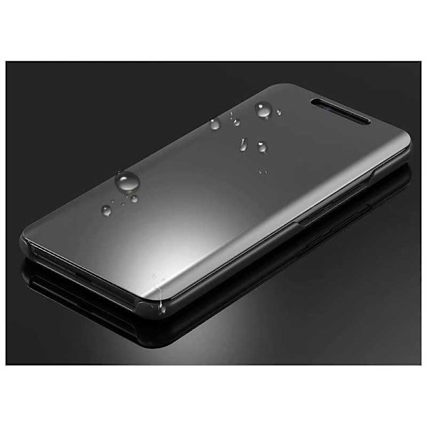 Mate 20 Pro Smart Flipfodral Clear View Standing V2 Rocket Svart
