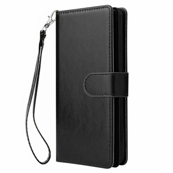 Käytännöllinen Samsung S20 -lompakkokotelo 10 taskulla Black