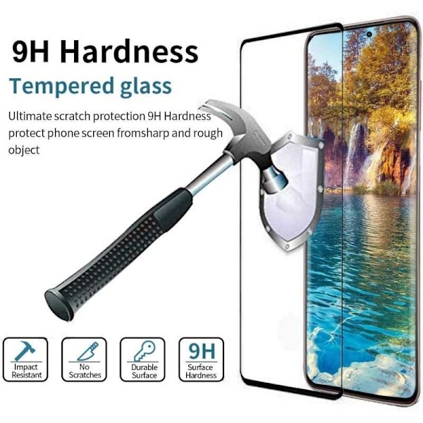 Samsung S21 Plus Hærdet glas 0,26 mm 9H Fuld ramme Transparent