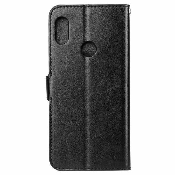 Xiaomi Redmi Note 7 lompakkokotelo PU-nahkaa, 4 osastoa Black
