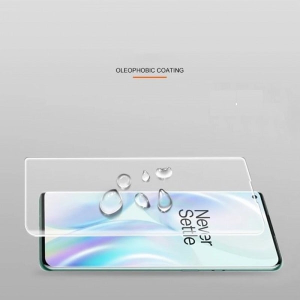 2-PAKK OnePlus 8T Herdet glass 0,26mm 2,5D 9H Transparent