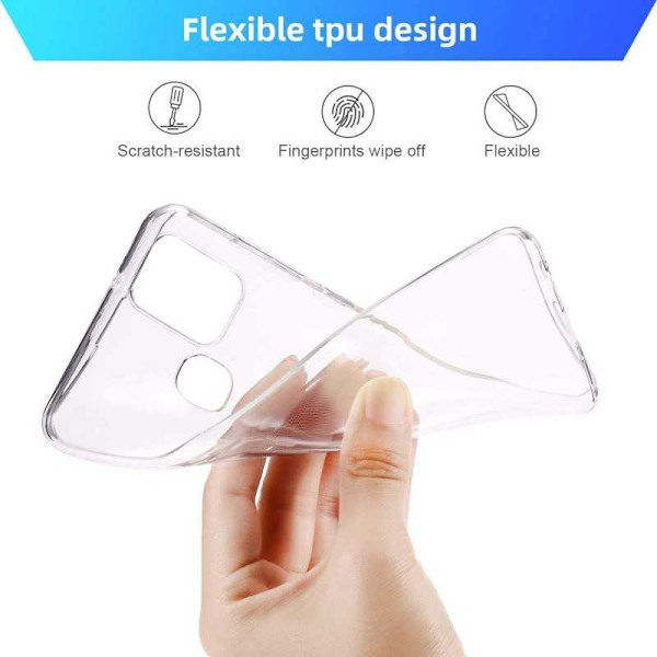 Samsung A21s Stötdämpande Mjukt Skal Simple Transparent