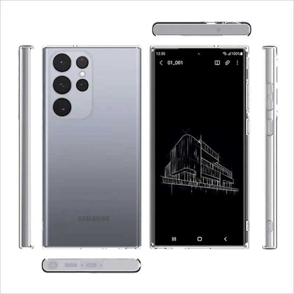 Samsung S24 Ultra Stødabsorberende silikonetui Simple