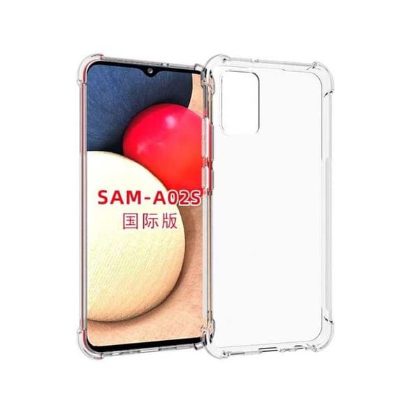 Samsung A02s Stötdämpande Silikon Skal Shockr Transparent