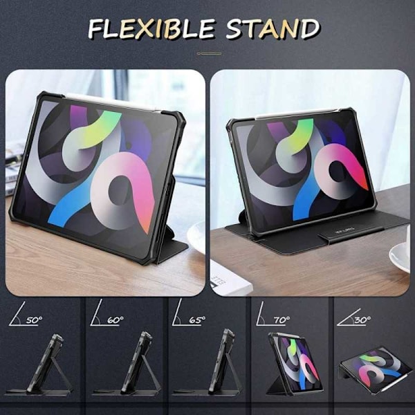 iPad Air 4 2020 / Air 5 2022 10,9 "Infiland Multiple Angles Black