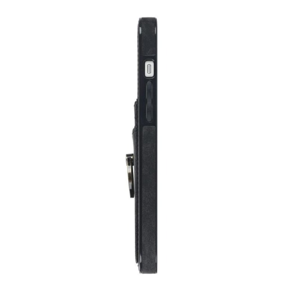 iPhone 12 Mini mobilcover med kortholder Retro V4 Black