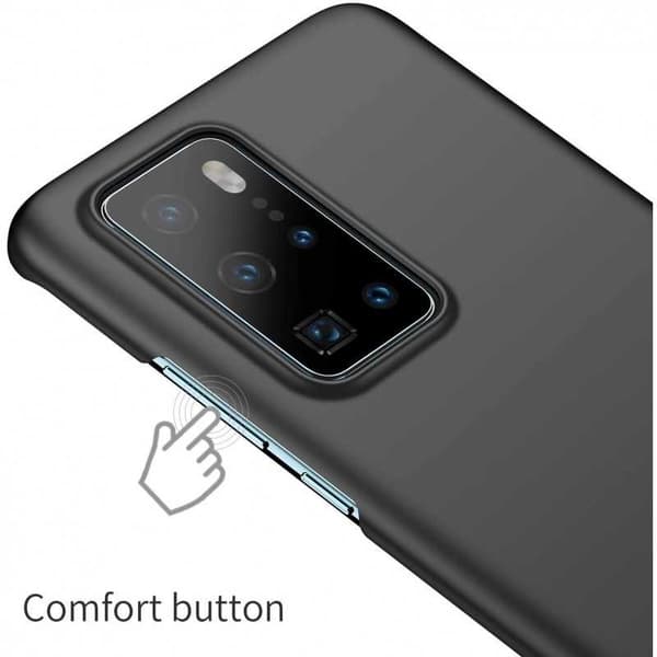 Huawei P40 Pro Erittäin ohut kumipinnoitettu mattamusta Cover Basic V2 Black