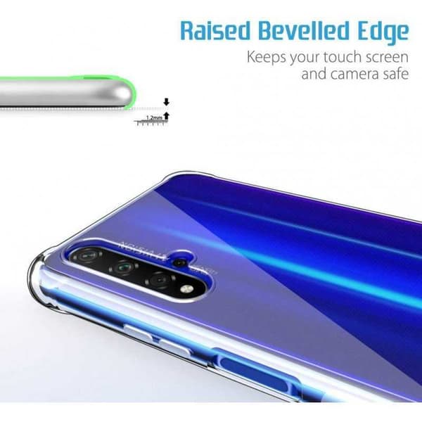Huawei Nova 5T Iskunvaimennus Silikoni Shell Iskunvaimennin Transparent