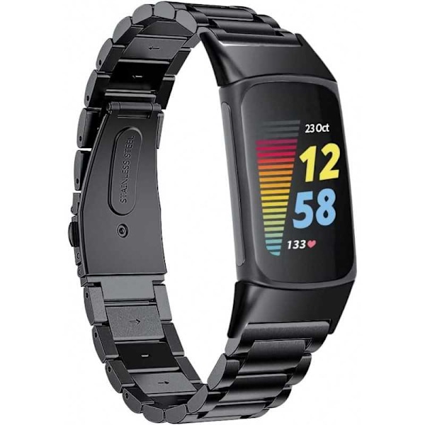 Metallirannekoru Fitbit Charge 4 musta Black
