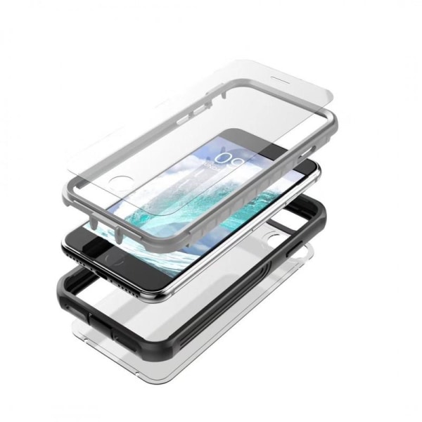 iPhone 8 Plus Comprehensive Premium 3D-etui ThreeSixty Transparent
