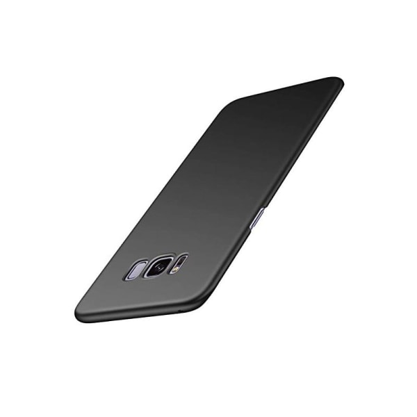 Samsung S8 Ultra-ohut kumipinnoitettu mattamusta Cover Basic V2 Black