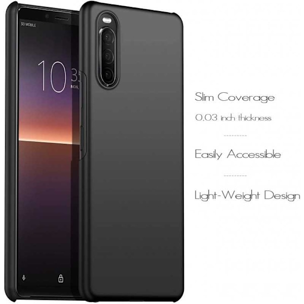 Xperia 10 II Kumipinnoitettu mattamusta Cover Basic V2 (XQ-AU52) Black