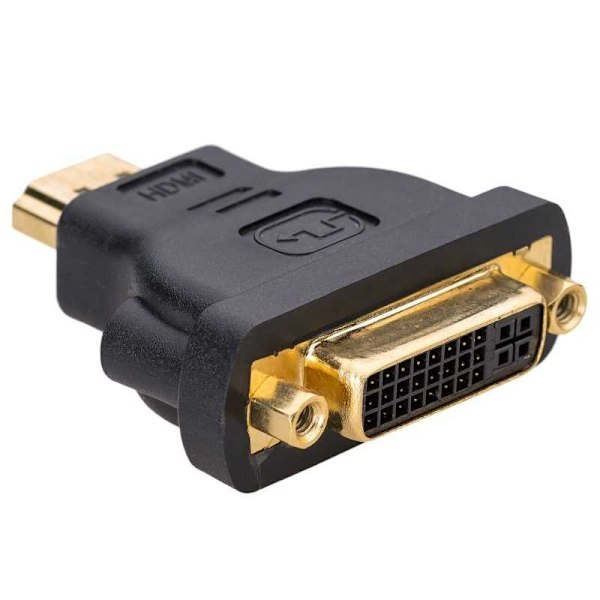 HDMI DVI-sovitin DVI 24 + 5 (f) / HDMI (m) Black