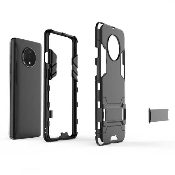 OnePlus 7T Iskunkestävä kotelo jalustalla ThinArmor Black