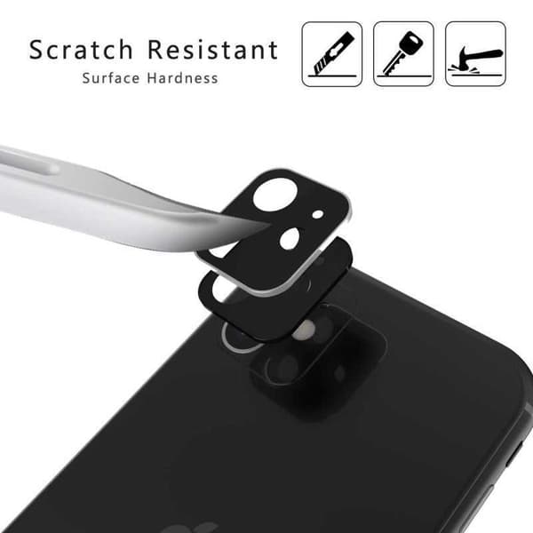 iPhone 11 Pro Max karkaistun lasin kamerasuojaus 9H Silver