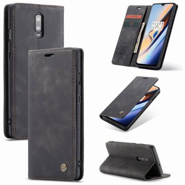 OnePlus 7 Exclusive & Elegant Flip Case CaseMe 3-FACK Black