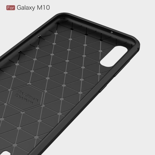 Samsung A10 Iskunkestävä SlimCarbon-kuori Black