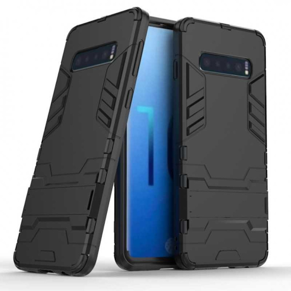 Samsung S10 Iskunkestävä kotelo jalustalla ThinArmor Black