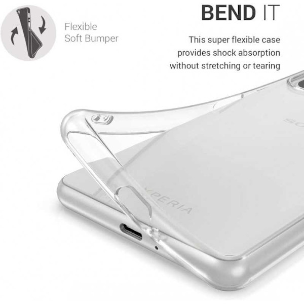Xperia 10 II stødabsorberende blødt etui Enkelt (XQ-AU52) Transparent
