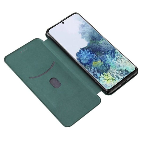 Samsung S21 Ultra Flip-kortspor CarbonDreams Grønn Green