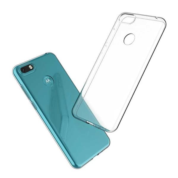 Motorola Moto E6 Play Iskunvaimennin Silicone Case Simple Transparent