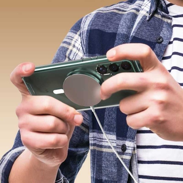 Samsung A54 5G läpinäkyvä iskunvaimenninkotelo, MagSafe-yhteensopiva Transparent