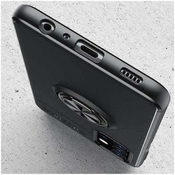 Samsung A32 5G praktisk stødsikkert cover med ringholder V3 Black