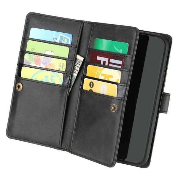 iPhone 11 Pro Max Wallet Case 10-Tray Array V3 Svart