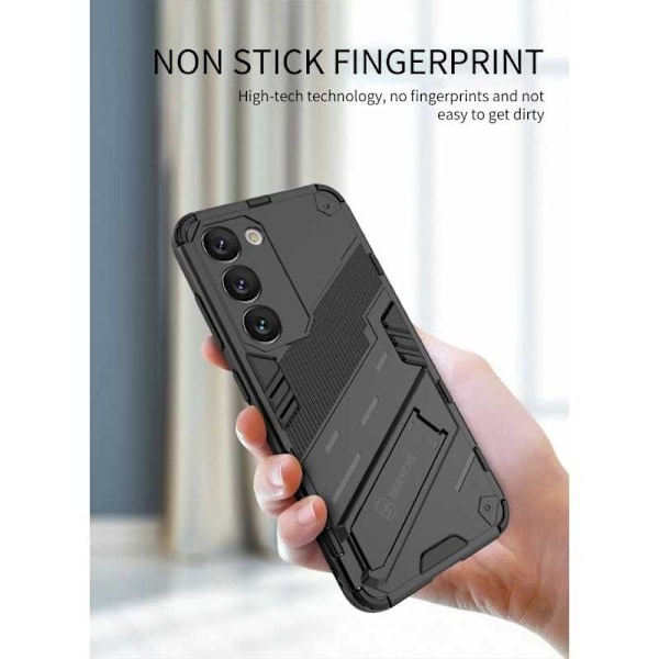 Samsung S23 Plus Stöttåligt Skal med Kickstand ThinArmor V2 Svart
