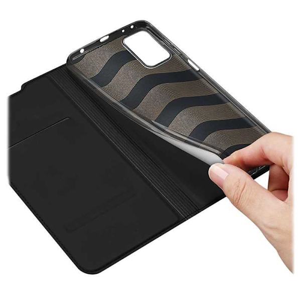 Xiaomi Redmi Note 10 Pro Flip Case Smooth -korttipaikka Black