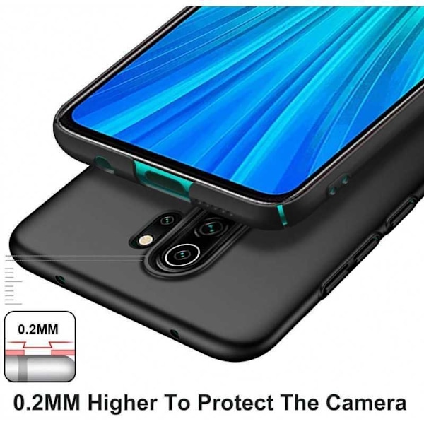 Xiaomi Redmi Note 8 Pro tyndt mat sort cover Basic V2 Black