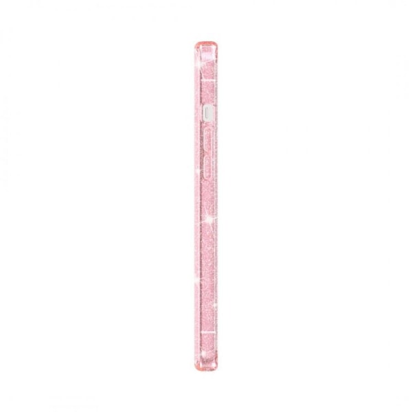 iPhone 12 Mini stødabsorberende mobilcover Sparkle Rose Gold Pink gold