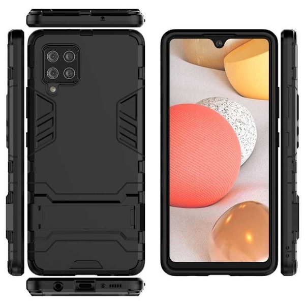 Samsung A42 5G Stöttåligt Skal med Kickstand ThinArmor Svart