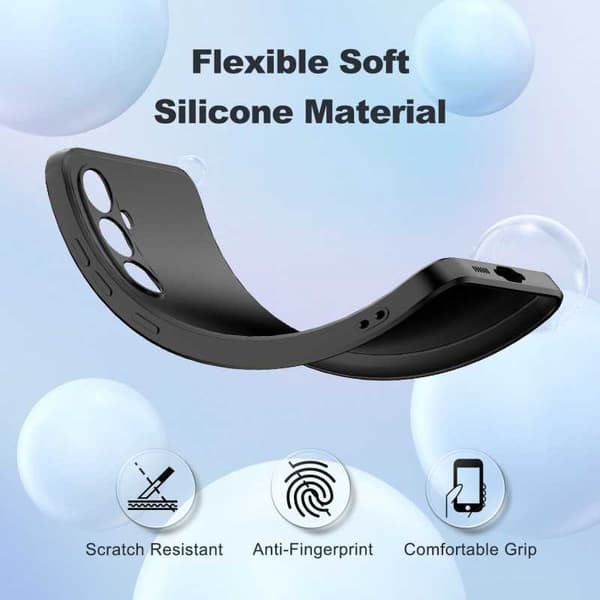 Samsung S24 Kuminen Shell Liquid - Musta