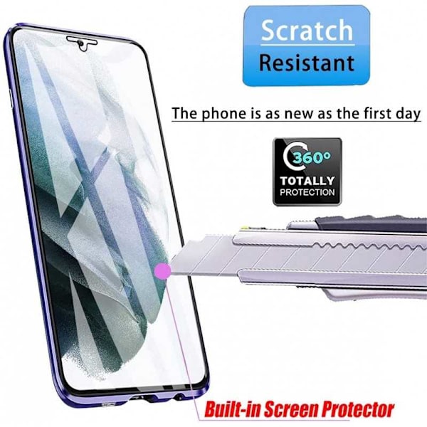 Samsung S21 Plus Full Coverage Premium Cover Glassback V4 Black